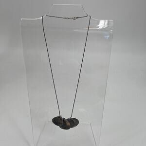 Sterling Silver layer fan necklace